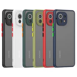 Skin Feel Matte Silicone Hard Phone Case For Xiaomi mi 11 10 11 12 lite 5G 11i mi11 pro 10T 11t 12T Pro Shockproof Bumper Cover