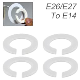 4pcs E26 / E27 Lampshade Collar Rings Threaded Candelabra Base Retainer Lock Light Shades Socket Reducing Ring Bulb Holder