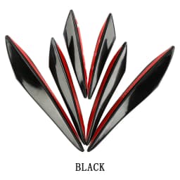 Car Front Bumper Rubber Lip Diffuser Splitter Fins Canards Wings Coche Body Stickers Auto Delanteros Strip Decoration