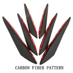 Car Front Bumper Rubber Lip Diffuser Splitter Fins Canards Wings Coche Body Stickers Auto Delanteros Strip Decoration