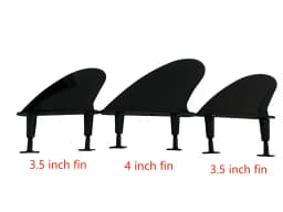 Soft Fins for Surfing Soft Tail Fin for Soft Surfboard Longboard Fin One Big Fins and Two Side Fins Surf Accessories