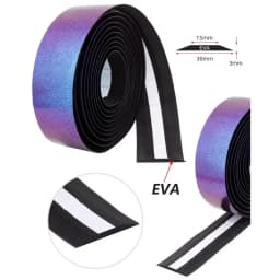 2pcs Chameleon Color Road Bike bar Tape EVA PU Bicycle Handlebar Tape Breathable Sweat Anti-Skid Shock Absorber Wrap Tape 2150mm