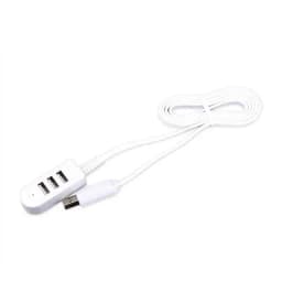 One for Three Brand New 3-port Multi-USB Hub 5V Splitter Charger Extension Cable External Extension Cable USB3.0 Splitter Hub