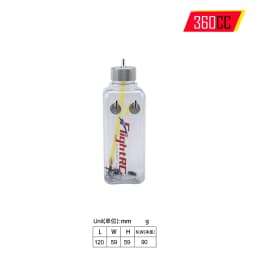 RC Fuel Tank Transparent Plastic Bottle 260/360/500/700/1000/1500 ML/CC CNC Aluminum Alloy for Gas and Nitro Airplane Model