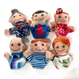 10 pcs Animals Finger Puppets Set Baby Plush Doll Hand Cartoon Family Hand Puppet Pigs Cloth Theater Educational Toys for Girls