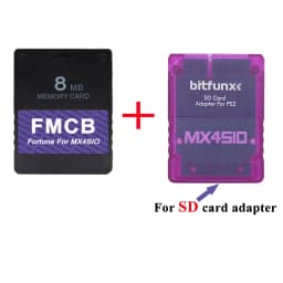 BitFunx Fortuna FMCB PS2 Card OPL 1.2.0 For MX4SIO SIO2SD TF/SD Card Adapter For Playstation2 Slim Game Consoles