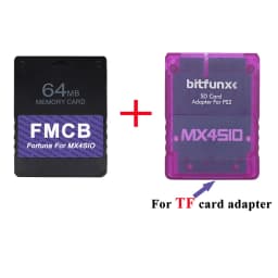 BitFunx Fortuna FMCB PS2 Card OPL 1.2.0 For MX4SIO SIO2SD TF/SD Card Adapter For Playstation2 Slim Game Consoles