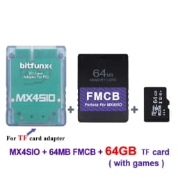 BitFunx Fortuna FMCB PS2 Card OPL 1.2.0 For MX4SIO SIO2SD TF/SD Card Adapter For Playstation2 Slim Game Consoles
