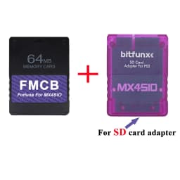 BitFunx Fortuna FMCB PS2 Card OPL 1.2.0 For MX4SIO SIO2SD TF/SD Card Adapter For Playstation2 Slim Game Consoles
