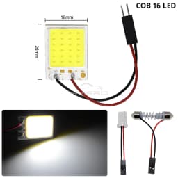 2X Car Interior Reading Dome Accessories Trunk Reverse Led T10 COB W5W C5W 12V 24Led Panel Lamp Door Festoon License Plate Light