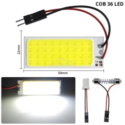 2X Car Interior Reading Dome Accessories Trunk Reverse Led T10 COB W5W C5W 12V 24Led Panel Lamp Door Festoon License Plate Light