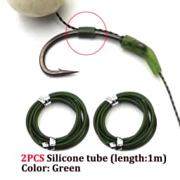 30PCS Carp Fishing Anti Tangle Sleeve Accessories Helicopter Rig Tubing Hook Swivel Connector Sleeve for Fishing Line Protection
