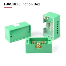 FJ6/JHD Junction Box Unipolar Splitter 1-IN Multiple-OUT Metering Wire Connector Single-Phase Terminal Block Distribution Box