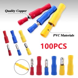 20/50/100pcs Female Male Insulated Electrical Connector Crimp Bullet Terminal Audio Wiring Terminals MPD FRD Connectors 22-10AWG