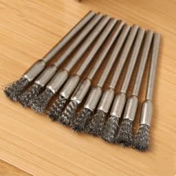 10 Pcs Wheel Wire Pen Brush Steel Cup Rotary Tool Polishing Set Accessories Kit For Cleaning Grinding Polished