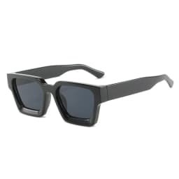 SO&EI Fashion Square Women Luxury Sunglasses Retro Brand Designer Men Trending Leopard Blue Green Sun Glasses Shades UV400