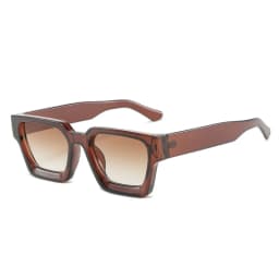 SO&EI Fashion Square Women Luxury Sunglasses Retro Brand Designer Men Trending Leopard Blue Green Sun Glasses Shades UV400