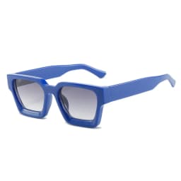SO&EI Fashion Square Women Luxury Sunglasses Retro Brand Designer Men Trending Leopard Blue Green Sun Glasses Shades UV400