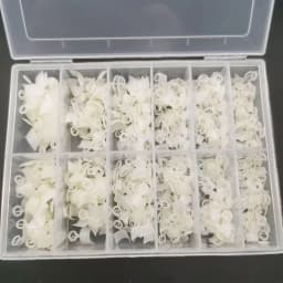 600PCS French Short Square Nail Tip Clear/Natural Half Cover Acrylic Nails Press on Nails for Nail Salons and DIY with Box