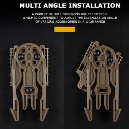 Tactical Holster Adapter QLS 19 22 Quick Locking System Kit with MOLLE Quick Release Plate Holster Platform Gun Accessories