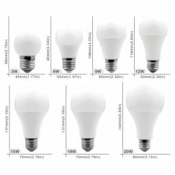 10pcs/lot E27 E14 LED Light Bulb 20W 18W 15W 12W 9W 6W 3W Lampada LED AC 220V Spotlight Lighting Cold/Warm White Lamp