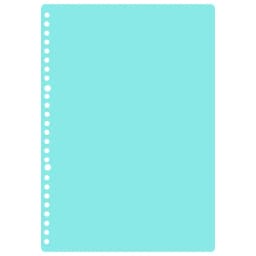 6pcs Loose-leaf Cover Cover 30 Holes B5 Loose-leaf Book Shell 26 Holes A5 Loose-leaf Binding Leather Transparent Plastic Color P
