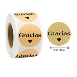 Reward Stickers School Teacher Kids Love Sticker Thank You Pink Round Tags Hand-Made Label for Baking Decoration 50PCS