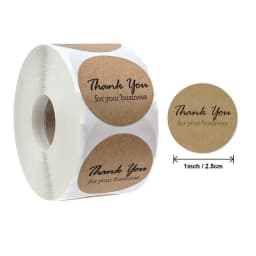 Reward Stickers School Teacher Kids Love Sticker Thank You Pink Round Tags Hand-Made Label for Baking Decoration 50PCS