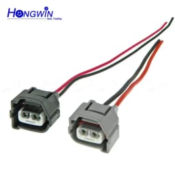 2 Pin Ignition Coil Connector Plug with Cable Wire Harness For Hyundai Accent 1.6L Elantra J3 Toyota Kia 90980-10901 90980-10899