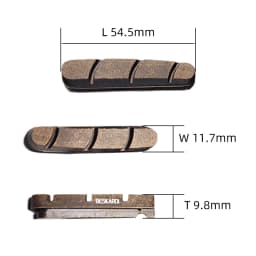 2Pairs 4Pcs Road Bike Brake Pad Bicycle Carbon Wheel Cork Wood Block Shoes Brakes Pade Rim V BMX Folding Wheels for Shimano