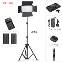 U800 U600 LED Photo Studio Video Light Recording Lighting Kit Photography Panel Photographi Lamp For Youtube Game Live