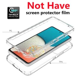 Transparent Shockproof Case for Samsung Galaxy S25 FE A17 A56 A55 A36 A16 5G A35 A14 A54 A34 A15 S25 edge S24 S22 S23 Ultra Plus