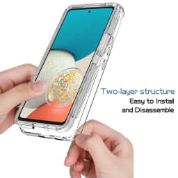 Transparent Shockproof Case for Samsung Galaxy S25 FE A17 A56 A55 A36 A16 5G A35 A14 A54 A34 A15 S25 edge S24 S22 S23 Ultra Plus