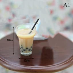 1/12 Dollhouse Miniature Food Mini Resin Fruit Bottle Simulation Drinks Model Toys Fruit Drink Pretend Play Doll House Decor