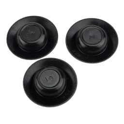 100pcs/Set Black 1/2" Hole Flush Mount Plastic Body & Sheet Metal Plug Button Fit for Auveco 11746 14 to 26 Gauge Material