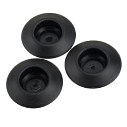 100pcs/Set Black 1/2" Hole Flush Mount Plastic Body & Sheet Metal Plug Button Fit for Auveco 11746 14 to 26 Gauge Material