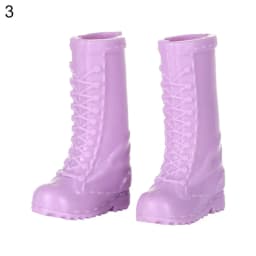 1Pair Plastic Doll Colorful Long Knees Boots Female Doll Boots Socks Doll Shoes Fit Foot Length 2.2cm Dolls Accessories