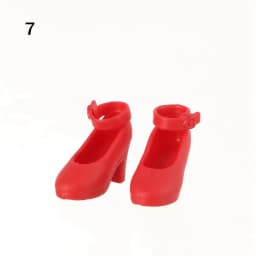 1Pair Plastic Doll Colorful Long Knees Boots Female Doll Boots Socks Doll Shoes Fit Foot Length 2.2cm Dolls Accessories