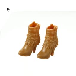 1Pair Plastic Doll Colorful Long Knees Boots Female Doll Boots Socks Doll Shoes Fit Foot Length 2.2cm Dolls Accessories