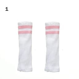 1Pair Plastic Doll Colorful Long Knees Boots Female Doll Boots Socks Doll Shoes Fit Foot Length 2.2cm Dolls Accessories