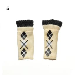 1Pair Plastic Doll Colorful Long Knees Boots Female Doll Boots Socks Doll Shoes Fit Foot Length 2.2cm Dolls Accessories