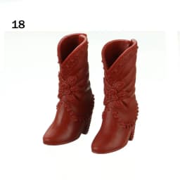 1Pair Plastic Doll Colorful Long Knees Boots Female Doll Boots Socks Doll Shoes Fit Foot Length 2.2cm Dolls Accessories