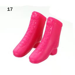 1Pair Plastic Doll Colorful Long Knees Boots Female Doll Boots Socks Doll Shoes Fit Foot Length 2.2cm Dolls Accessories