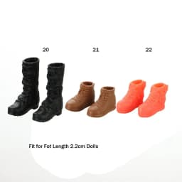1Pair Plastic Doll Colorful Long Knees Boots Female Doll Boots Socks Doll Shoes Fit Foot Length 2.2cm Dolls Accessories