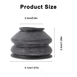 6/2pcs Premium Rubber 13 30 23/11 27 21 Tie Rod Ends And Ball Joint Dust Covers Universal Ball Joint Boot Dust Boot Covers