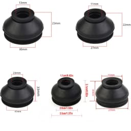 6/2pcs Premium Rubber 13 30 23/11 27 21 Tie Rod Ends And Ball Joint Dust Covers Universal Ball Joint Boot Dust Boot Covers