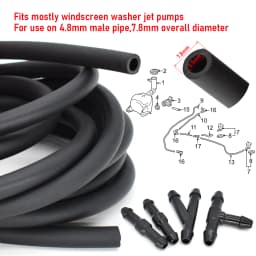 2x Front Windshield Wiper Washer Spray Jet Nozzle For Toyota Corolla Altis Camry Auris Highlander Matrix 4Runner Avensis Lexus