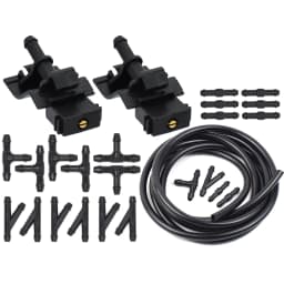 2x Front Windshield Wiper Washer Spray Jet Nozzle For Toyota Corolla Altis Camry Auris Highlander Matrix 4Runner Avensis Lexus
