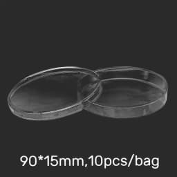 10Pcs 90mm Plastic Petri Dishes For LB Plate Bacterial Yeast with Lids Laboratory Chemistry Equipment Lab Supplies