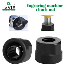 LAVIE 1pc 12mm Or 12.7mm Engraving Machine Chuck Nut Electric Router Milling Cutter Accessories Conversion Handle CLMM2013
